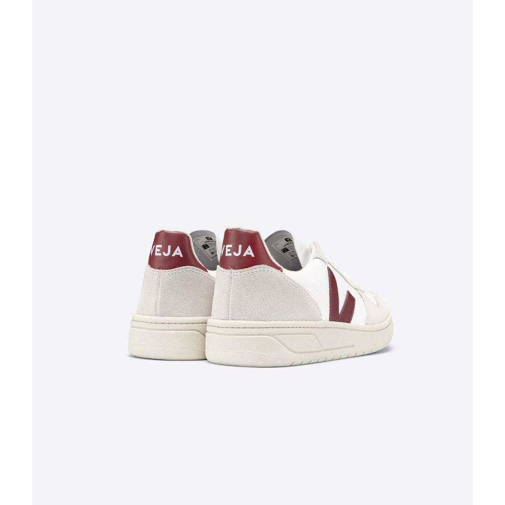 Veja V-10 B-MESH Tenisky Damske White/Red | SK 644LIS